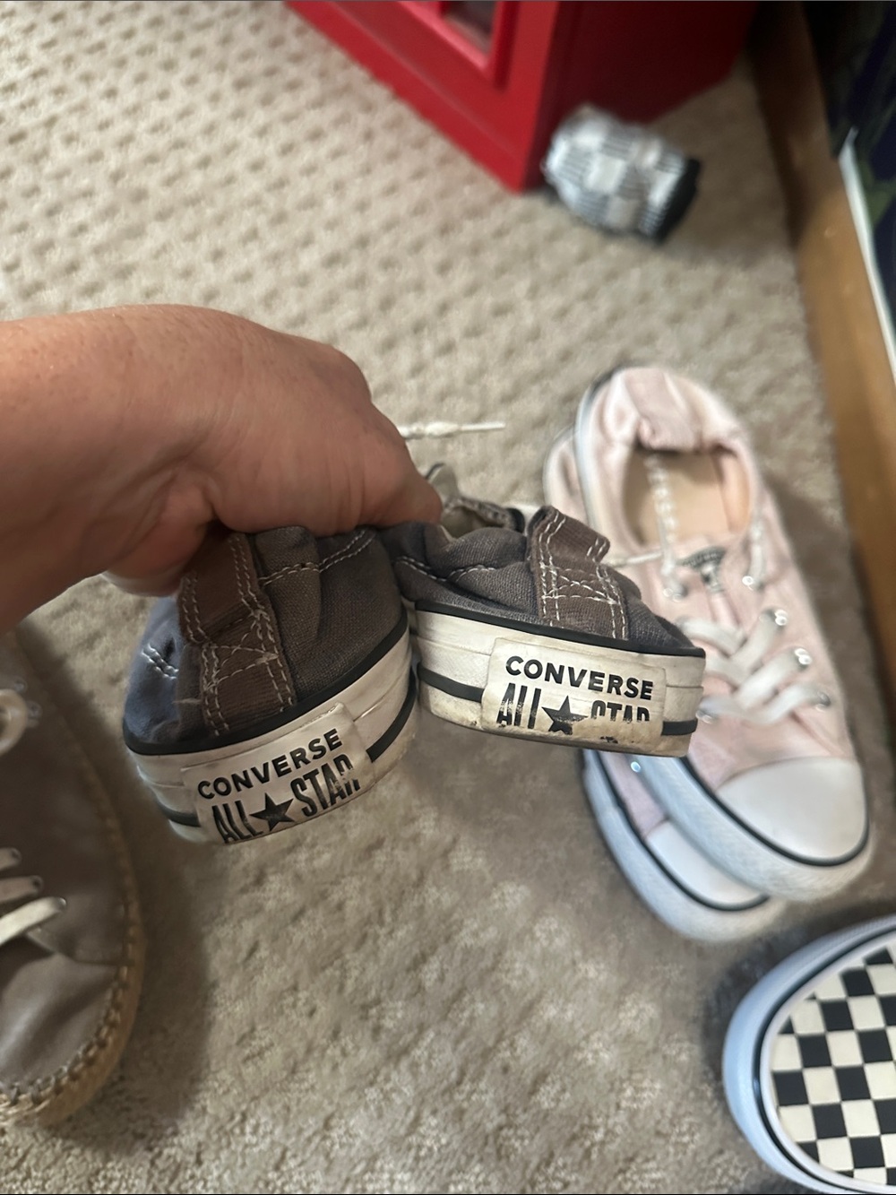 Converse Kids Low Top Sneakers - Black and White - Picture 2 of 4